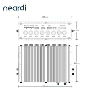 EMMC Automotive Embedded Arm Industrial PC Fanless Computers 128GB
