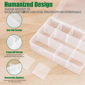 Girds Clear Plastic Organizer Box Storage For Washi Tape Tackle Box Jewelry
