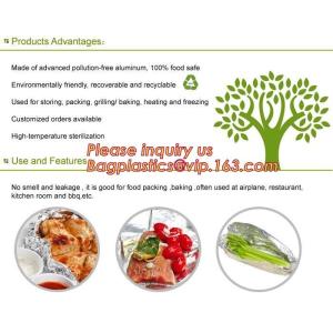 Eco Friendly Household 11micron Hamburger Wrapping Aluminium Foil Roll For Food