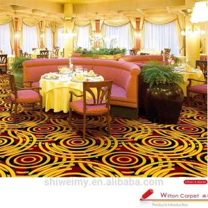 Cheaper yellow chrysanthemum pattern restaurant polypropylene carpet