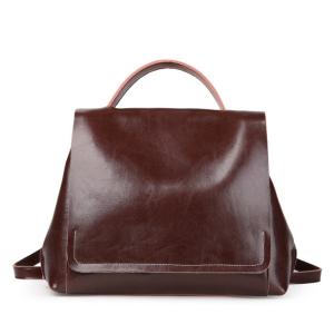 Quality Real Leather Travel Bags Doble Shoulder Bag Cowhide Women Backpacks for sale