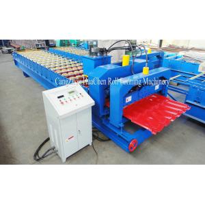 High Precision Villa Glaze Tile Roll Forming Machine 1220mm With 15 Row Rollers