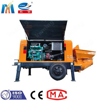 Buy 400m Horizontal Conveying Distance KEMING Concrete Pump Electric Hot Cement Pump Machine at wholesale prices