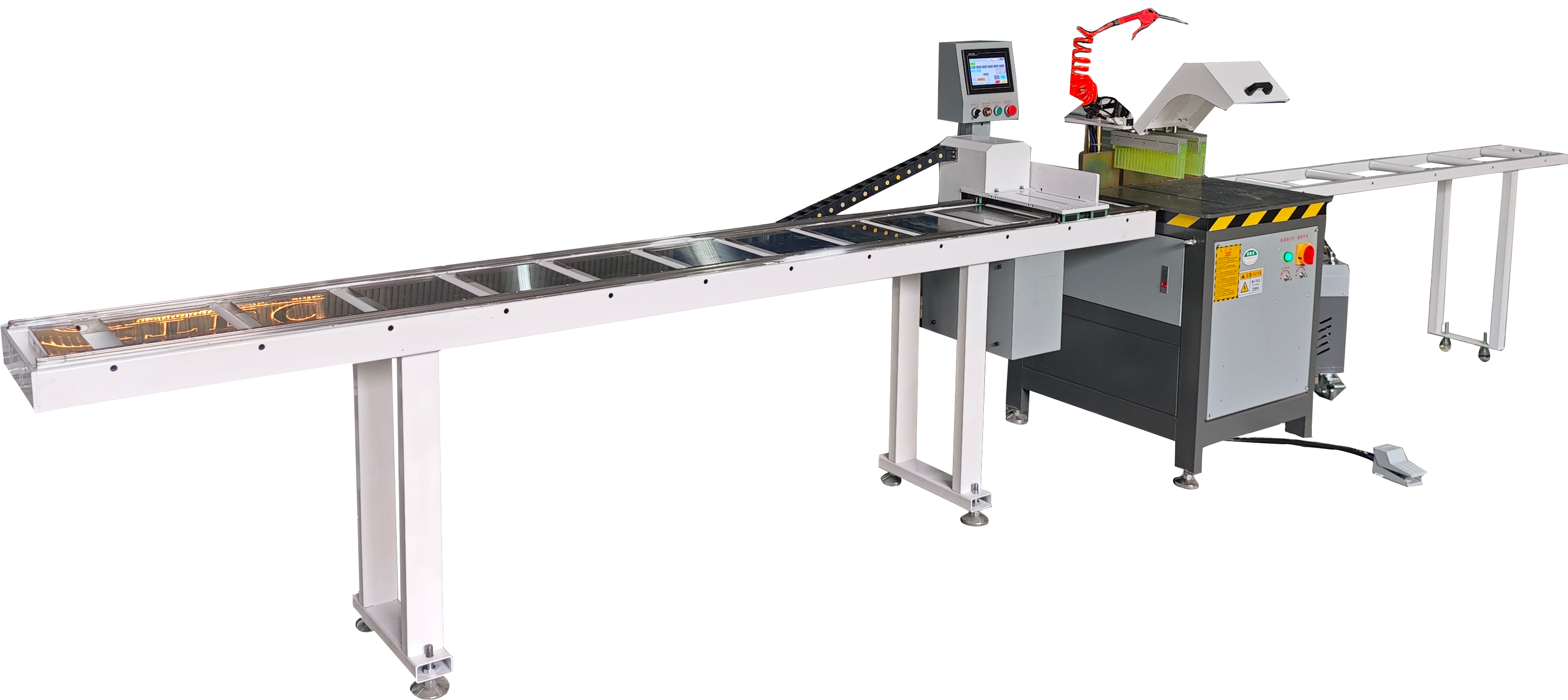 Precision Automatic Measuring Aluminum Tube / Wood Slat Cutting Machine