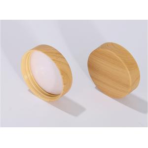 Frosted Cosmetic Round Acrylic Jars With Bamboo Lids 7g-10g