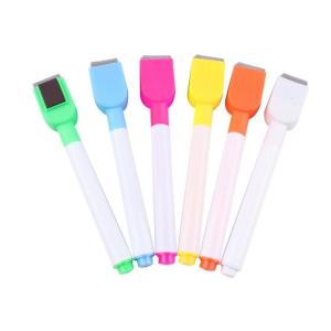 Hot sale Dry Erasable whiteboard marker pen with brush, hot sale refillable
