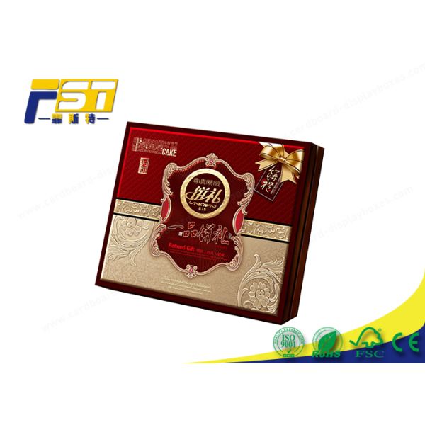 Custom Printed Hot Stamping Logo Luxury Gift Paper Mooncake Packaging Boxes