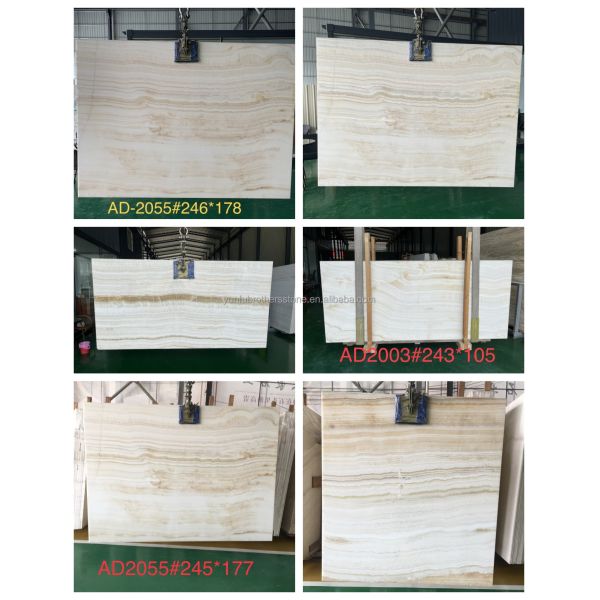 Elegant Living Room Furniture Natural Marble TV Table Stand Set with White Wooden Veins