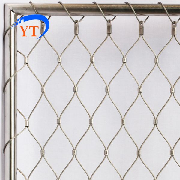 Outdoor Decorative Metal Rope Mesh Rust Resistant 100-110000 PSI Tensile Strength