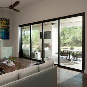 Insulated Aluminium Glass Lift Sliding Door Profile Ultra Clear