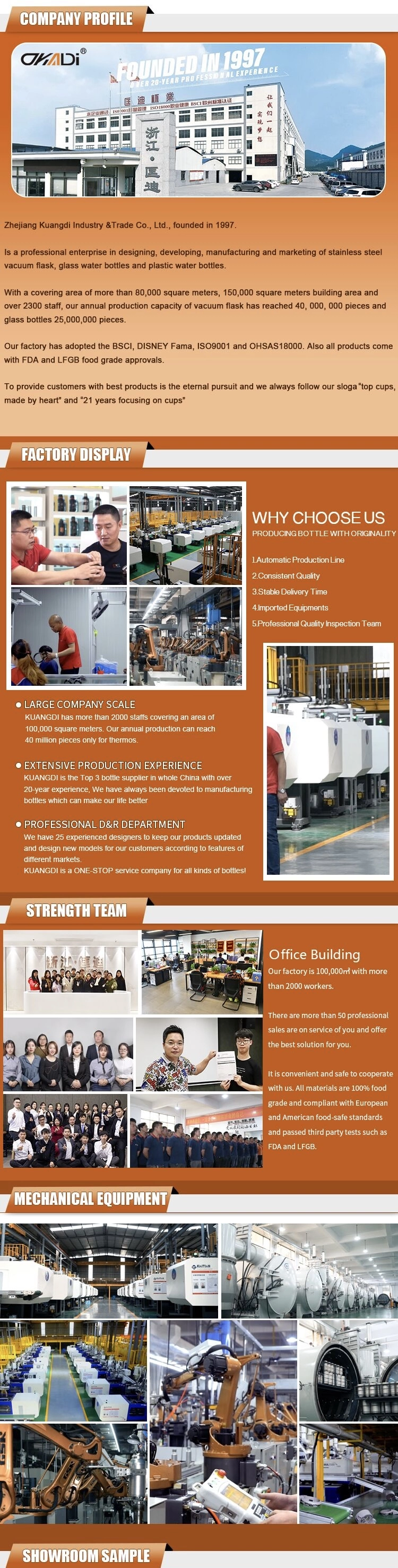 Vacuum insulated coffee bottle 650ml/22oz Thermos bottles Stainless steel keep hot&cold drink metal water flask