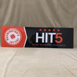 China 3d PET Plastic Advertising Boards Embossed With Custom Design on sale