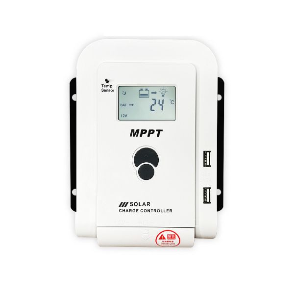 Buy 12V 24V Auto Dual USB Solar Charging Controller 10A 20A 30A 40A 50A 60A for Lithium Batteries MPPT Solar Charge Regulator at wholesale prices