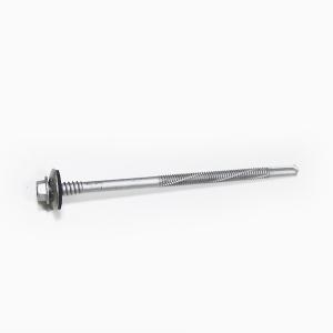 Stainless Steel Tek Wing Screw , Hex Tek Screws With Big Cup Metal EPDM Washer