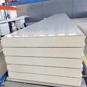 B1 Fireproof Grade White PU Sandwich Panel For Heat And Sound Compressive