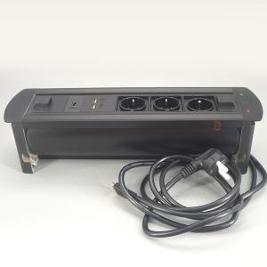 Intelligent modular design automatic flip up conference table socket box