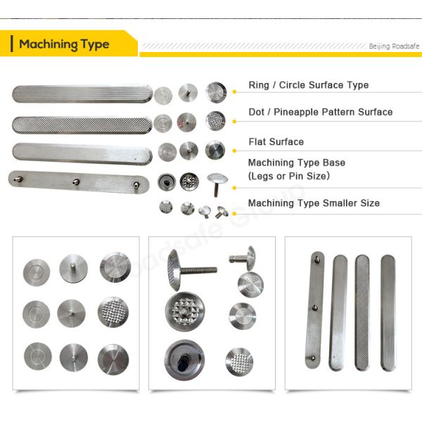 Directional Tactile Indicators Paving Indicator SUS304 SUS316 Studs Dot Anti Slips