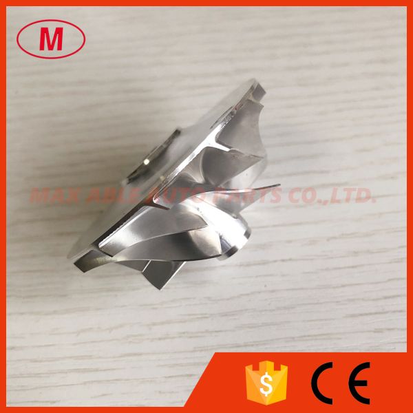 TA31 409096-0014 6207-81-8130 42.55/60.25mm 6+6 blades turbo milling/aluminum 2618/billet compressor wheel for KOMATSU
