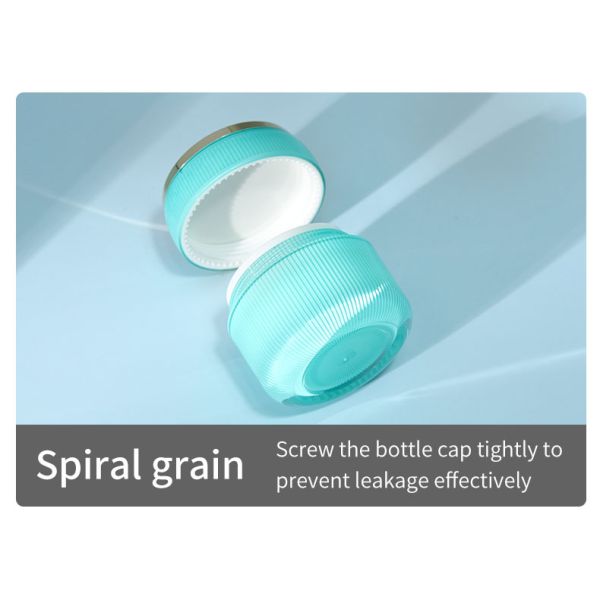 Collar Material Acrylic Double Wall Lotion Jar Round Cap Container for Face Cream and Eye Cream