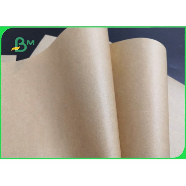 40g 50g Unbleached Food Grade Brown Kraft Paper For Food Packaging 1600mm