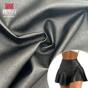 PVC Lambskin Grain Faux Leather Stretch Blackout Waterproof