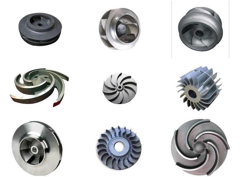 SGS Standard Resin Sand Casting Ductile Iron Semi - Open Water Pump Impeller