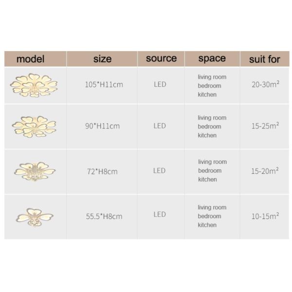 Acrylic ceiling lights with remote controller UK Style For home Decoration (WH-MA-56)