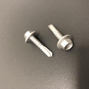 #12 1 inch C4 Galvanized Self Drilling Screws External Hex Flange Head