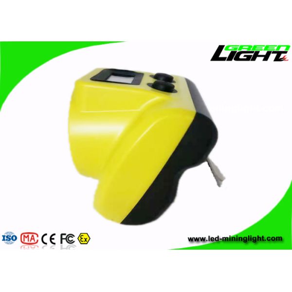 800mA Cordless Cap Lamp 18000lux 6.8Ah Panasonic Li Ion Battery OLED Screen Rechargeable Miner Headlight Silicone ABS