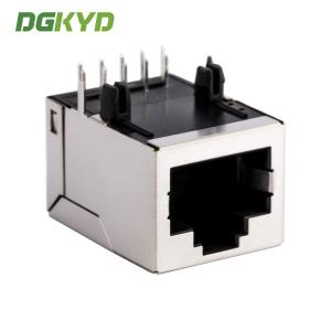 Network interface metal shielding industrial modular jack cat6 RJ45 connector