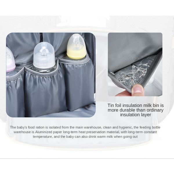 Fashion Backpack Multifunctional Foldable Mother Bag Large Capacity Mother Bag Bed