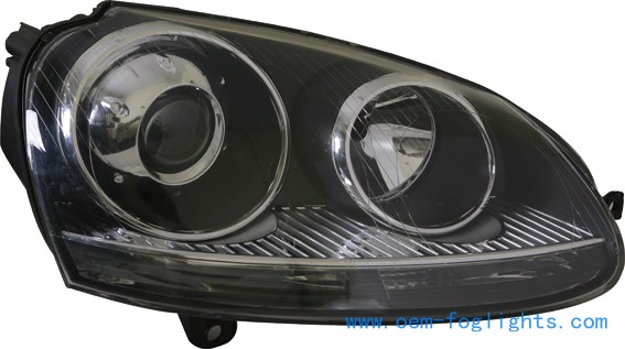 LED light bar, black / chrome housing and clear projector Volkswagen Sagitar Hid