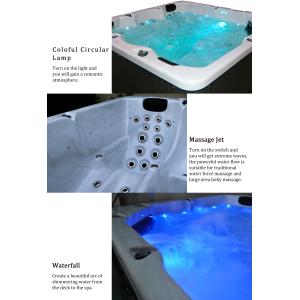 3 Seats 2 Lounges Spa Massage Hot Tub 1800L Water Capacity