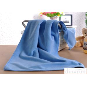 Quality Dye Yarn Terry Custom Microfiber Towels With Embroidered Logo for sale