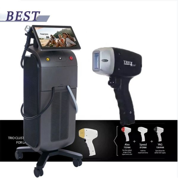 Soprano Titanium Laser Hair Removal Machine 3 Wavelength 755 808 1064 All Skin