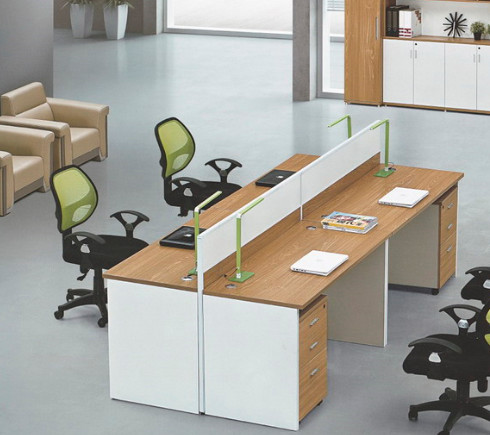 Buy modern 4 persons office table partition in warehouse in Foshan at wholesale prices