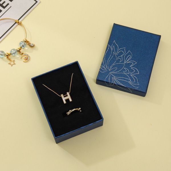 Black Foam Insert Luxury Jewelry Paper Packaging Gift Box