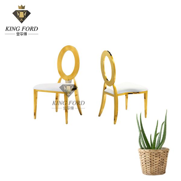 Buy Golden 201 Dining Chairs With Stainless Steel Legs 6.5kg at wholesale prices