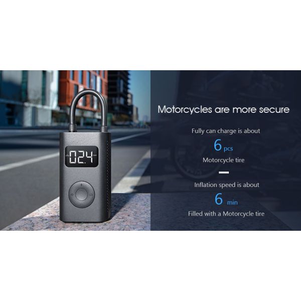 Xiaomi Electric Air Pump Rechargeable inflator 150PSI Smart Digital Tire Pressure Detection for Football Car Bike Pump