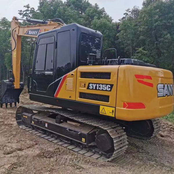 ISUZU Engine Used SANY SY135C Excavator with Low Working Hours and High Work
