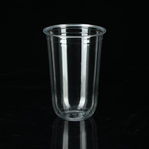 Custom Printed Takeaway Packing Disposable PET / PLA Smoothies Plastic Cup