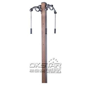 outdoor fitness equipment park wood outdoor arm stretcher