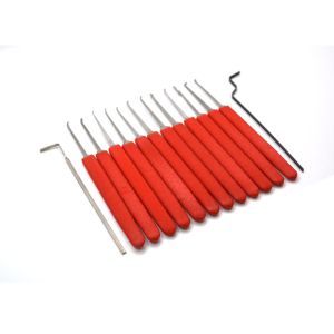 Quality High Quality Locksmith Tools for Locksmith Lockpicking Set with Red Silicone case Locksmith Tools YS500065 for sale
