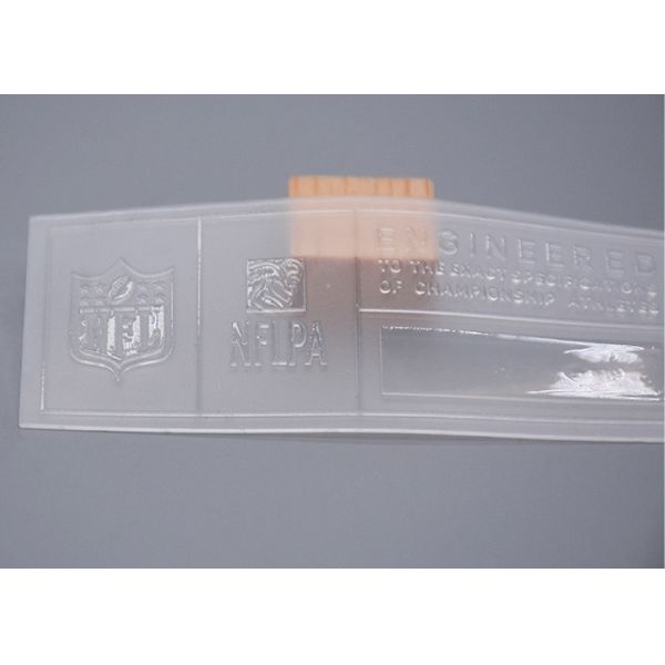 Customized Transparent TPU Printing Shiny Silicone Logo For Clothing