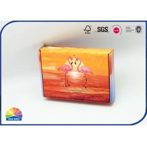 Flamingo Printed E Flute Corrugated Mailer Box Present Packaging