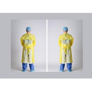 China Waterproof Disposable Doctor Gown , Smooth Disposable Aprons With Sleeves on sale