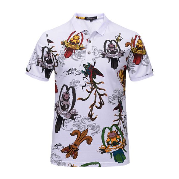 Buy 100 Cotton Polo Collar T Shirt For Men , Short Sleeve Casual Polo Shirt at wholesale prices