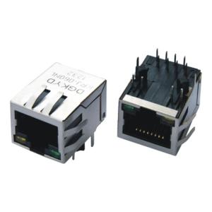 8 pins 10 / 100 BASE-T RJ45 Connector with Transformer, Ethernet Communication
