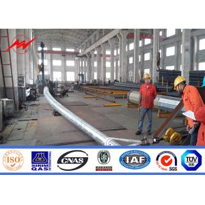Quality 1-30mm Polygonal Steel Power Pole Hot - Dip Galvanization 30 Years Warrenty for sale