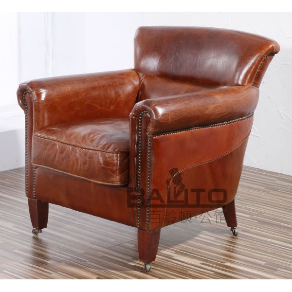 Buy classical British wood chair with four wheels,#2057 at wholesale prices
